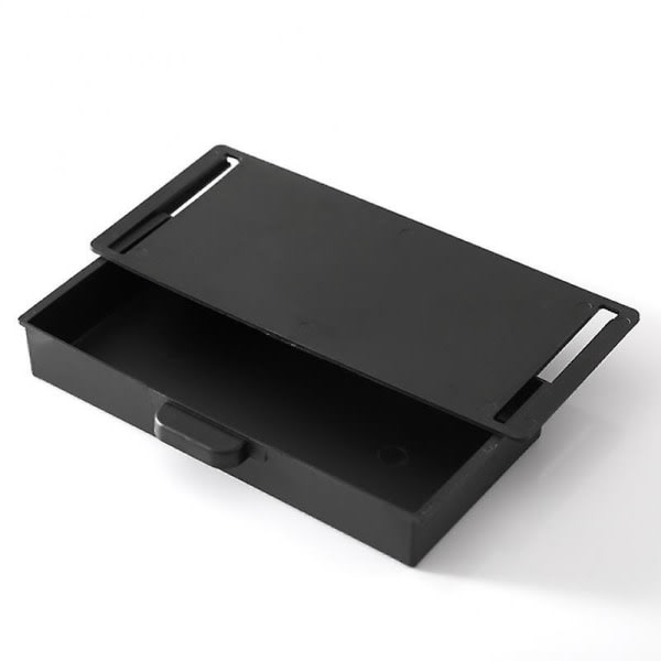 Laatikko Säilytyslaatikko pöydän alla Pöytä Liitä Organizer Pöytä Tarvikkeet Case Case Teline Kynä Itseliimautuva Black