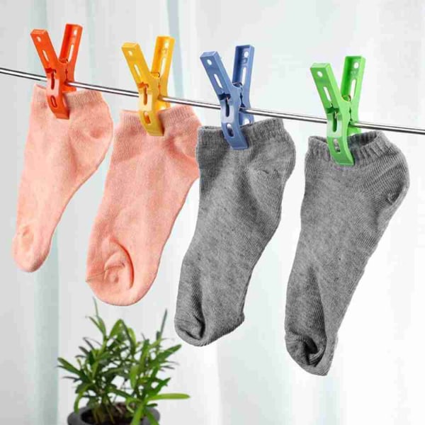8 strandhåndklædeclips Plastbetræk til vasketøj Solseng