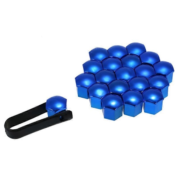 20 st Universal 17mm Hjulmutteröverdrag Lug Nut Caps Skruvskydd