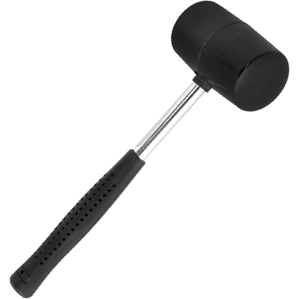 12oz Rubber Mallet/Sturdy Steel Handle/Ideal for Putting Up Tents & Canopies