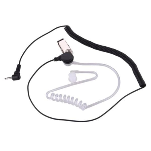 2,5 mm headset øretelefon headset 1 pin Ham- amatørradio sort