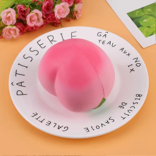 Doftande persika Squishy Långsamt stigande mjuk barnleksak Stresslindrande present