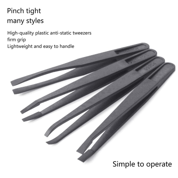DIY pincett Nagelskönhetsindustrin Precision För hantverk Smycken Elektronik
