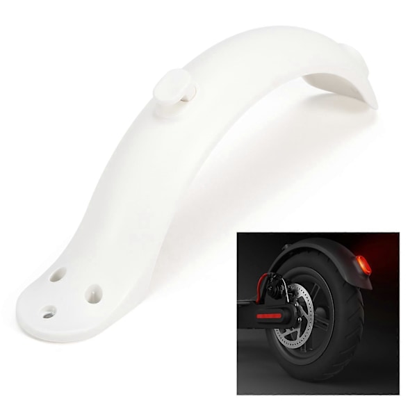 Scooter Bakskärm Bakskärm Fender för Xiaomi M365 Bakskärm Scooter Ersättning Tillbehör White