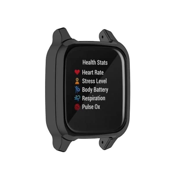Beskyttende TPU-etui til Garmin Venu-serien Sort Sort Black