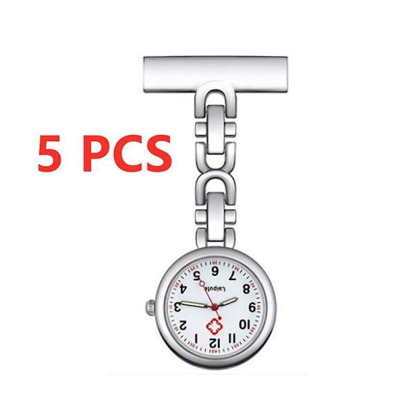 1/5 kpl Kannettava valoisa watch metallinen hoitoriipus watch sairaanhoitajan watch korkealaatuinen A05  5 PCS