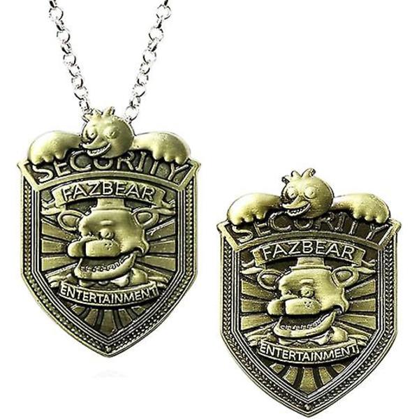 Fnaf Five Nights At Freddy's Sikkerhedsmærke Pin Sølv Gaver
