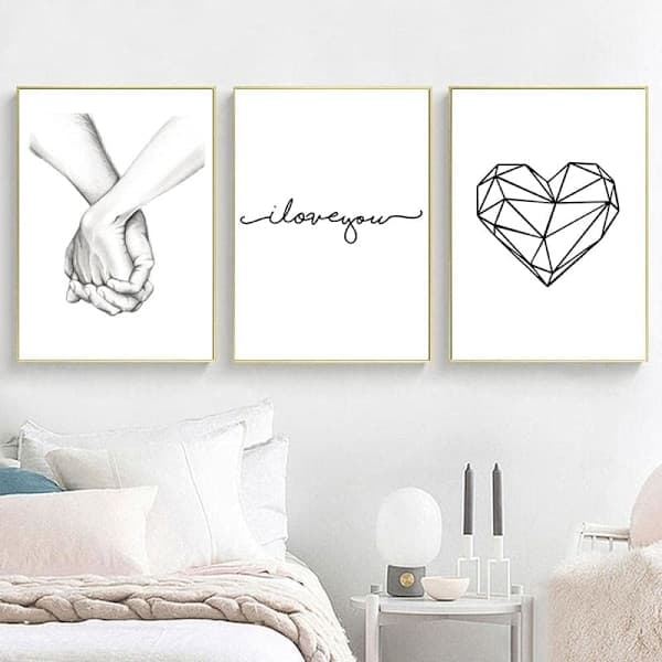 Väggkonst för vardagsrum, canvastavla för sovrumsinredning - 40x60 cm (Ram ingår ej)