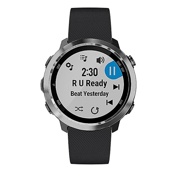 20mm Smartwatchband i Twill-struktur av silikon för GarminMove Luxe/Move Style/Move 3/Move Venu Black Style K Garmin Forerunner 245