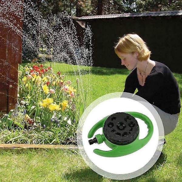 Sprinkler med 9 forskellige stråler Automatisk En Sprinkler Diameter 360 graders roterende sprinkler
