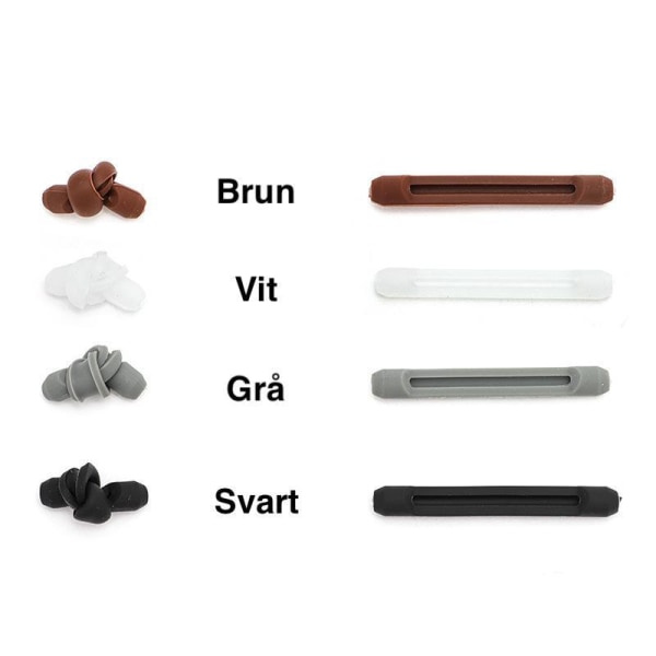 Antiglid för glasögon - Silikon - Slitstark vit