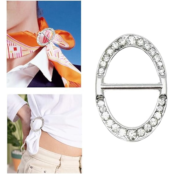 Sjalspänne Inlagd Rhinestone Spänne Halsduksspänne Sjalspänne Klämma Sjal Dekorationsspänne för Din Familj Vänner Älskare