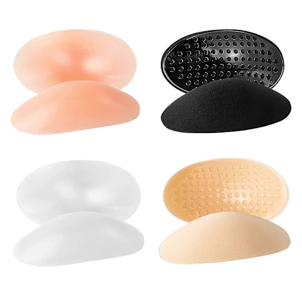 4 Par Skulderputer for Kvinner Myke Skulder Push-up Puter Adhesive Forbedrer Pute Anti-Skli