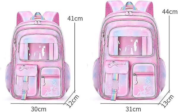 Barnryggsäck Flickors Skolväskor Skolväskor Utomhus Reseryggsäckar Förskoleväskor Ryggsäck Pink S