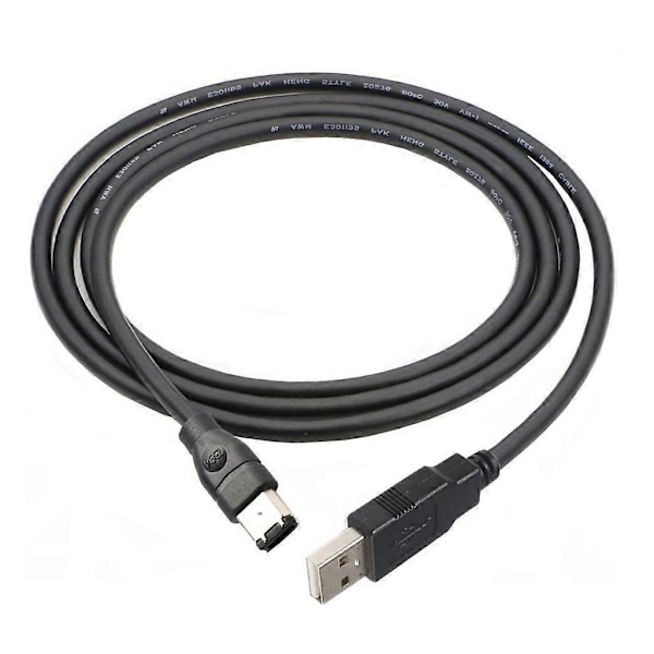 IEEE 1394 6-Pin Han til USB-kabel Overfør data mellem USB og lydkort 4.5 meters