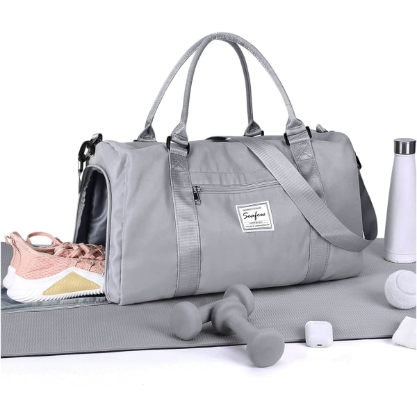 Kuntosalilaukku Naisille ja Miehille Kenkien Lokerolla ja Kostealle Taskulle, Easyjet-Lentoyhtiön Käsimatkatavaraksi 45x36x20, Matkalaukku, Urheilulaukku, Kantolaukku