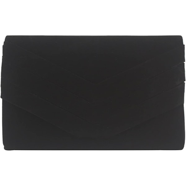 Stilig Faux  Konvolutt Stil Brud Bryllup Aften Clutch Fest Håndveske Black