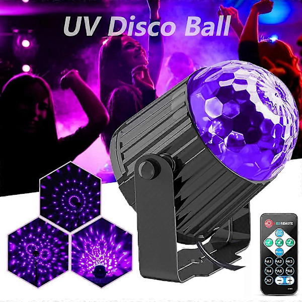 UV Svart Lys Ultraviolett DJ Diskokule Scene Flomlys Svartlys for Glow Party Halloween Jul Dans Bar Fluorescerende Plakat 2 PCS AU Plug