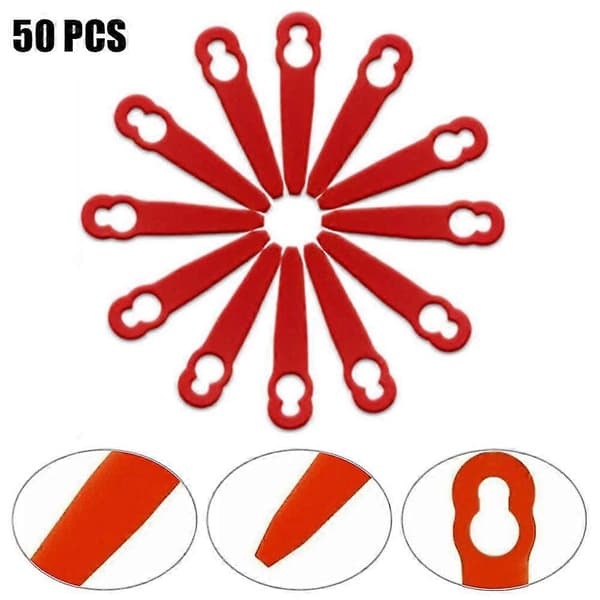 50 stk. plastblader for Stihl Fsa 45 Fsa 57 gresstrimmer reservedeler 83 mm for trådløs gresstrimmer bladkutter plen del-ykc