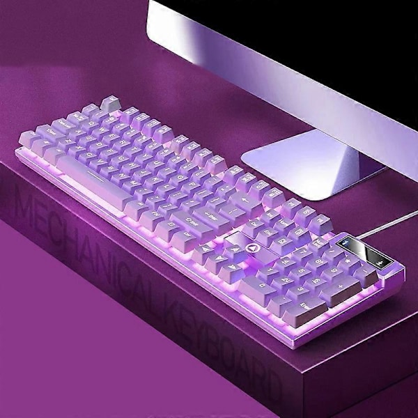 YINDIAO K500 Taustavalaistu Langallinen Peliklaviatuuri Ympäristövalaistus Kotikoneen Klaviatuuri Multicolor Style L