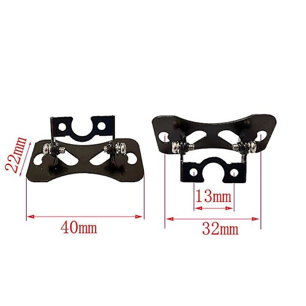 Universal Bil Bakkamera Monteringsfäste Svart Rostfritt Stål Hållare Fodral För Dvr/backspegel/backkamera 2 PCS