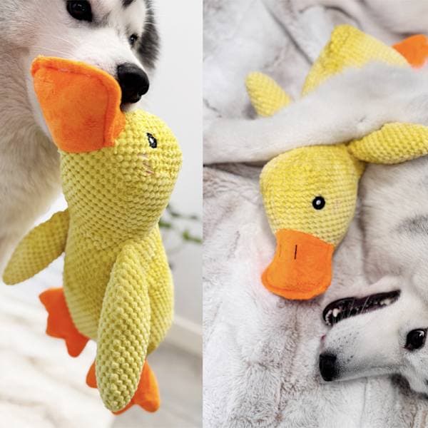 Mellow Dog Beroligende And - Holdbart Pibende Hundelegetøj 32cm 32cm