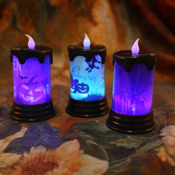 Halloween-lys uten flamme, Halloween LED-lys uten flamme | RE