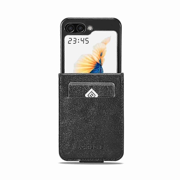 RFID-nahkainen puhelinkotelo Samsung Galaxy Z Flip5:lle Black