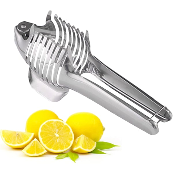 Frukt Lime Slicer - Lime Frukt Tomat Skärare Rund Slicer Rostfritt Stål | Rund Citron Ägg Skivning Verktyg, Flerfunktionell Handhållen Rund Frukt Tång