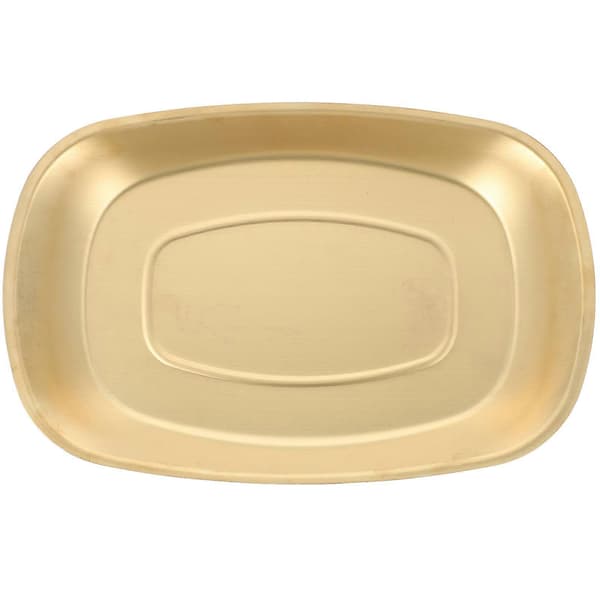 Snackfade i rustfrit stål til servering af mad, elegant farve 25,5X17X2,5CM, egnet til restauranter, 1 stk.