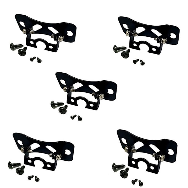 Universal Bil Bakkamera Monteringsfäste Svart Rostfritt Stål Hållare Fodral För Dvr/backspegel/backkamera 5 PCS