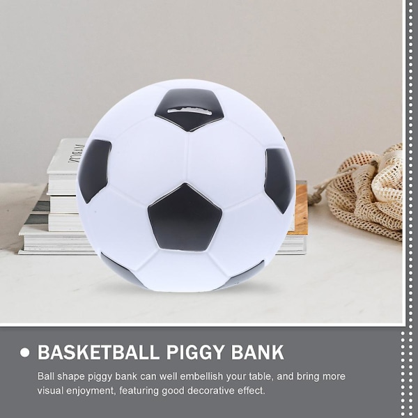 Kreativ fotboll Spargris Kompakt Barn Pojkar Pengar Bank Pengar Sparburk