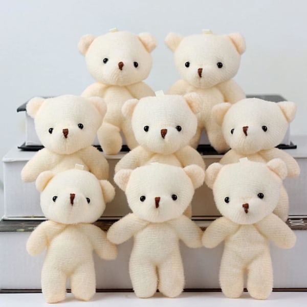 18 stk minibjørne tøjdyr Små bamser dukke Bløde små plys tøjdyr til DIY Valentinsdag Fødselsdag Bryllupsfest favoriserer