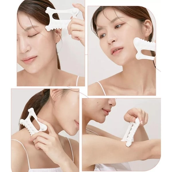 1 st Gua Sha Kroppsskrapa Ansiktsmassage Verktyg för G