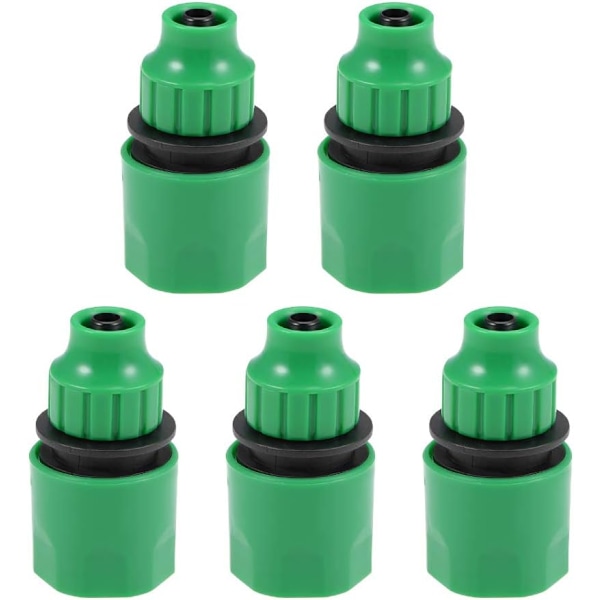 5 stk sourcing map Hurtigkobling Slange Rør Adapter Beslag 8mm Inner Diameter Slange Slange til Hage Irrigasjonssystem