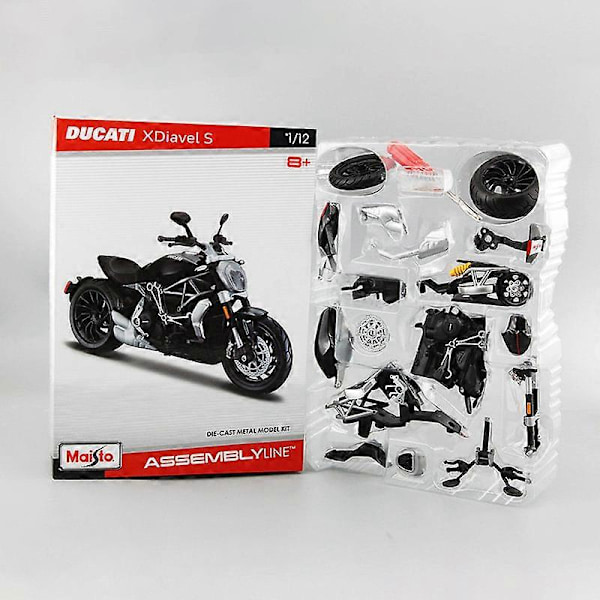 Maisto 1/12 Kawasaki H2R Ninja Monterad Version Motorcykel Modell Leksaksfordon Samlarobjekt Stötdämpare Terräng Motorcykel Leksak X Diavel S