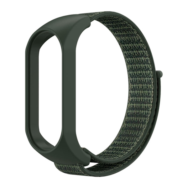 Urrem til Ur Vandtæt Justerbar Integreret Blød TPU Enkeltdel Urrem til Xiaomi Mi Band 5 6 7 Army Green