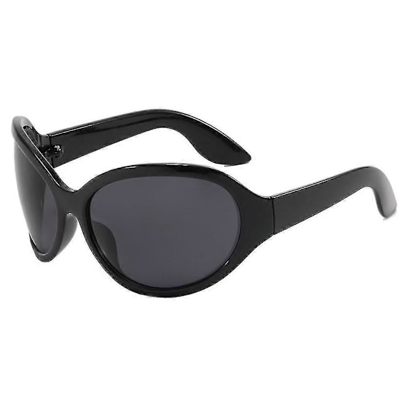 Punk-aurinkolasit Uv400-aurinkolasit Alien-aurinkolasit Y2k-aurinkolasit naisille Black gray