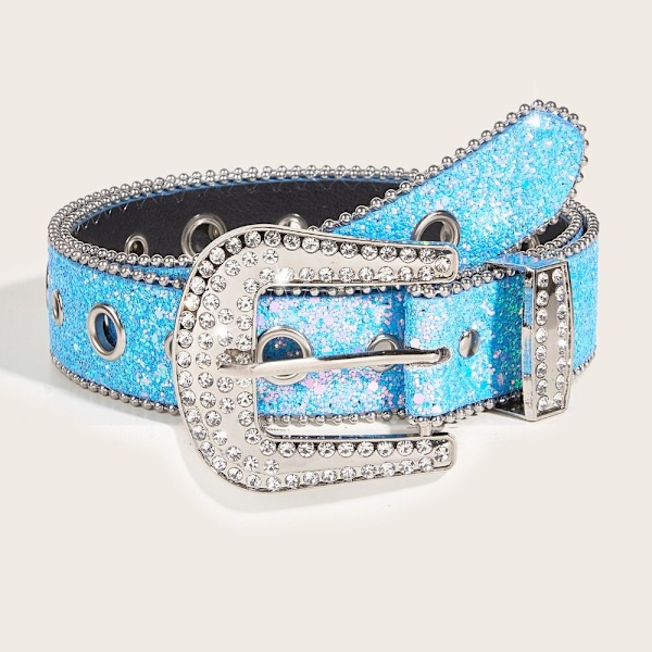 Rhinestone bælte SØLV Sølv Silver