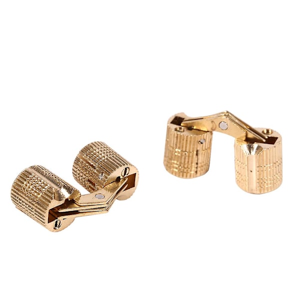 4 st. Koppar Dolda Tunnformade gångjärn för bänkskivor DIY-projekt 10 mm 10mm