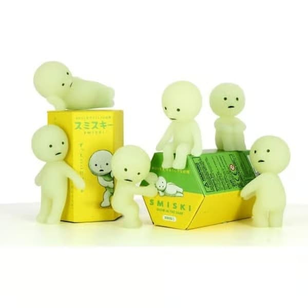 Ægte Smiski Corner Luminous Elf Series Blind Box, tilfældig figur-gave, museumsstil, 1 stk. Museum
