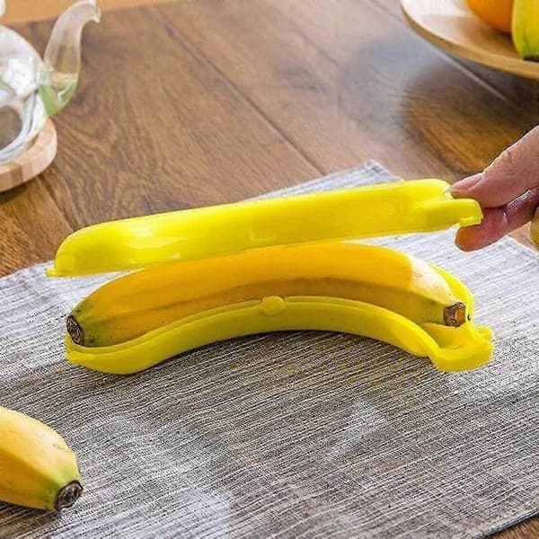 Återanvändbar bananhållare, 3-pack bananskyddsfodral