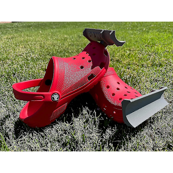 Lumikola-riipus Crocs-kenkiin, pari lumikola-lisävarusteita etuosaan Grey