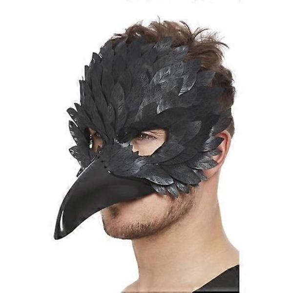 Smiffys Unisex Aikuisten Korpin Silmänaamio