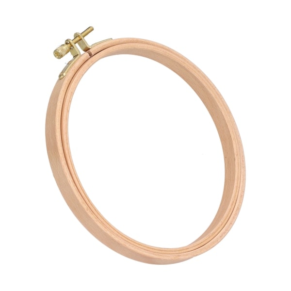 Rund tresylindring for brodering, multifunksjonell, tykk broderiramme for brodering, korssting, sying
