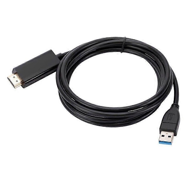 1,8M USB til HDMI Adapterkabel USB 2.0 Type A Hann til HDMI Hann Konverter