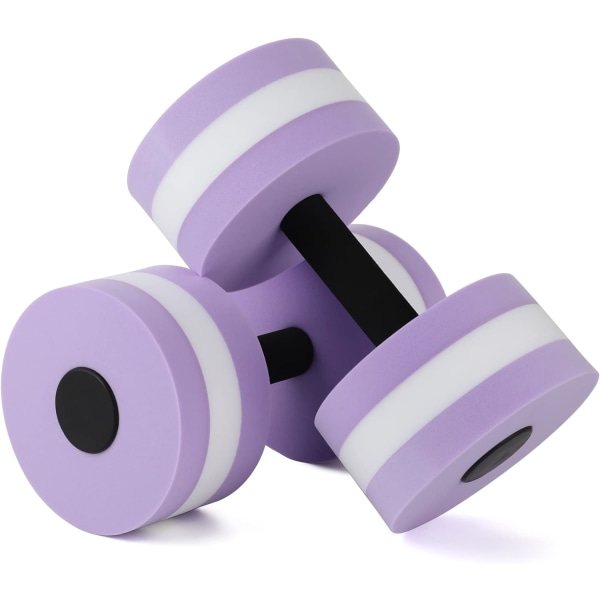 2 stk. Hantelvann, Vannvekter Hantler Lett Vann Aerobic Hantler Basseng Hantler Myke Svømme Hantler Vann purple