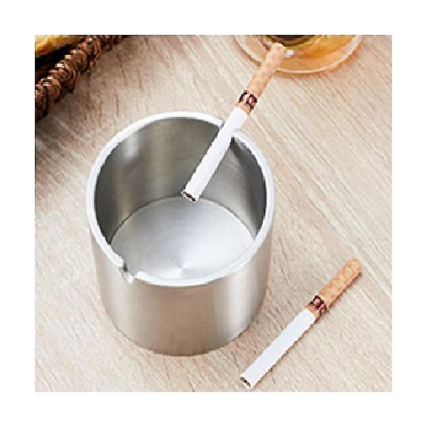 Vindtät Askkopp Bil Askkopp Auto Fordons Askkopp Hållare Dekor Silver 8.8x9.5cm