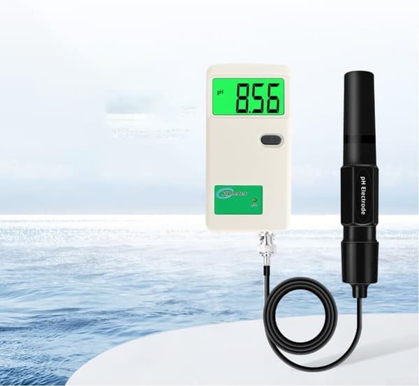 Digital pH-måler med baggrundsbelyst display og udskiftelige elektroder til vand, hydroponics, akvarier og pools