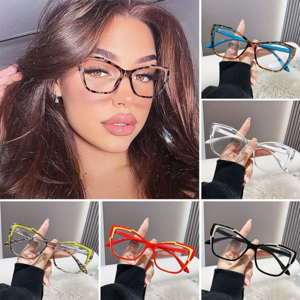 Anti-blå lys briller firkantede briller